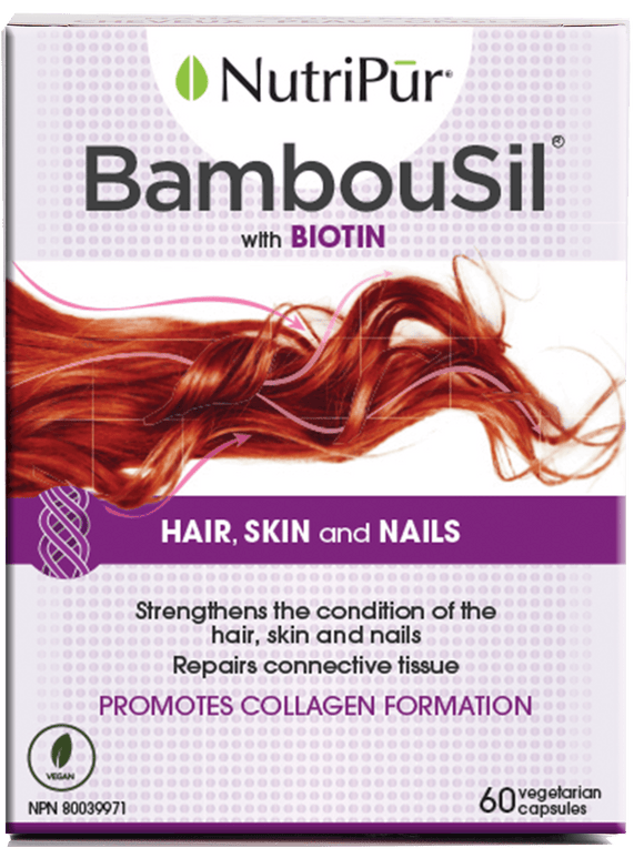 Nutripur - Bambousil - Hair, Skin, Nails, Beauty, Connective Tissue, Biotin - Ebambu.ca natural health product store - free shipping <59$