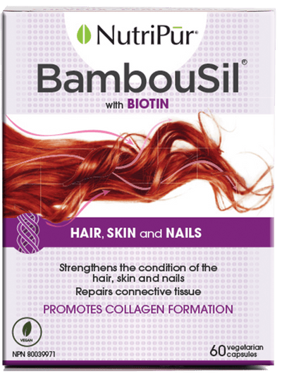 Nutripur - Bambousil - Hair, Skin, Nails, Beauty, Connective Tissue, Biotin - Ebambu.ca natural health product store - free shipping <59$ 