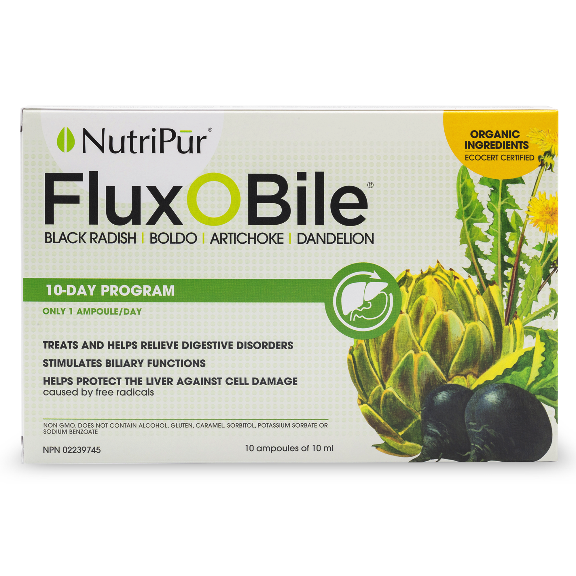 Fluxobile - Nutripur - Body clean - liver detox - 100% organic - water extraction