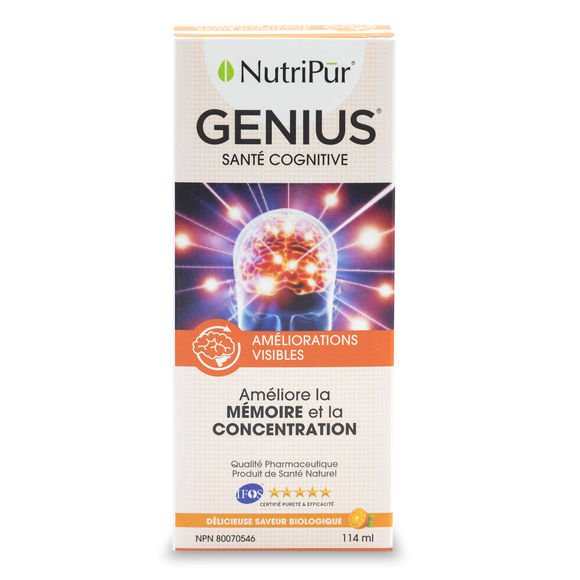 Genius Adulte - Nutripur - Mémoire et concnetration - TDAH/TDA adult - Déterioration cognitive