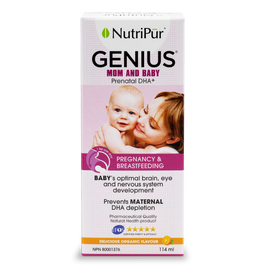Genius Mom and Baby - Nutripur - pregancy and breastfeeding - prevents ADD/ADH in children - and maternal DHA depletion to prevent post-partrum