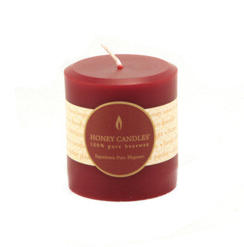 Honey Candles - Round Pillars - 13 colours by Honey Candles - Ebambu.ca natural health product store - free shipping <59$ 