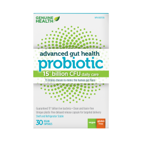 Genuine Health - Santé intestinale évoluée - Probiotique 15 milliards d'UFC