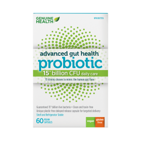 Genuine Health - Santé intestinale évoluée - Probiotique 15 milliards d'UFC - 0