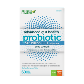 Genuine Health - Santé intestinale évoluée probiotique 50 milliards d'UFC - 0