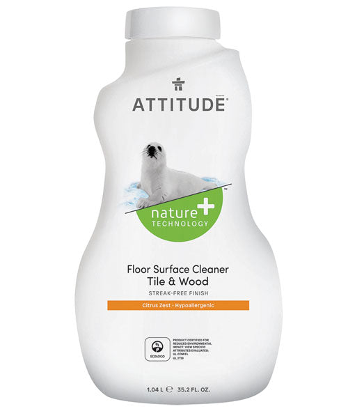 Attitude - Floor Surfaces, Tiles & Wood Cleaner 1L by Attitude - Ebambu.ca natural health product store - free shipping <59$ 