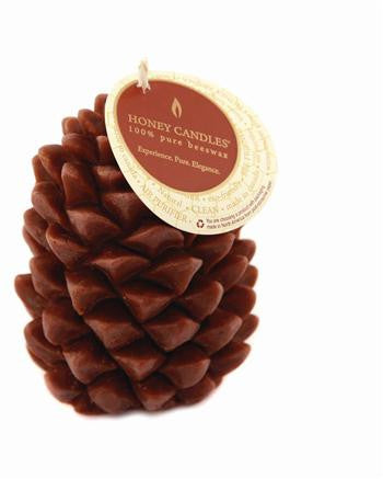 Honey Candles - Ponderosa Pine Cone - 2 colours by Honey Candles - Ebambu.ca natural health product store - free shipping <59$ 