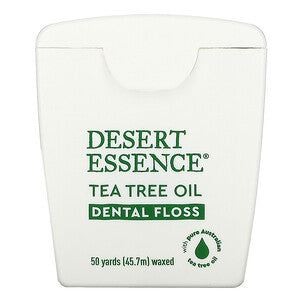Desert Essence - Tea Tree Oil Dental floss 50 yards - Ebambu.ca free delivery >59$