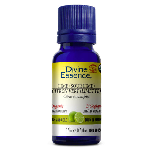 Divine Essence - Essential Oils - Sour Lime (Organic) - Ebambu.ca free delivery >59$