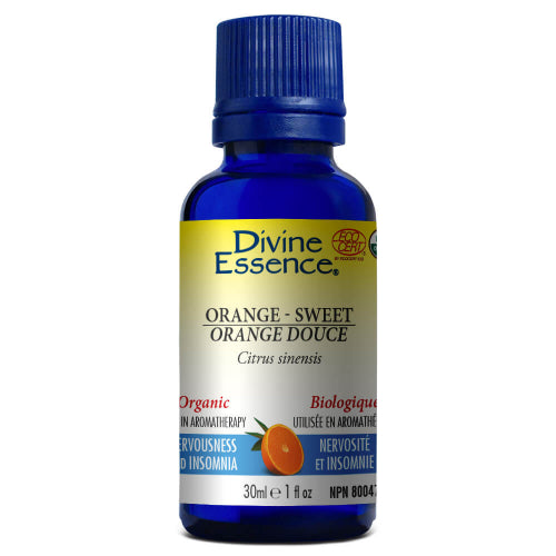 Divine Essence - Essential Oils - Sweet Orange (Organic) 30 mL - Ebambu.ca free delivery >59$