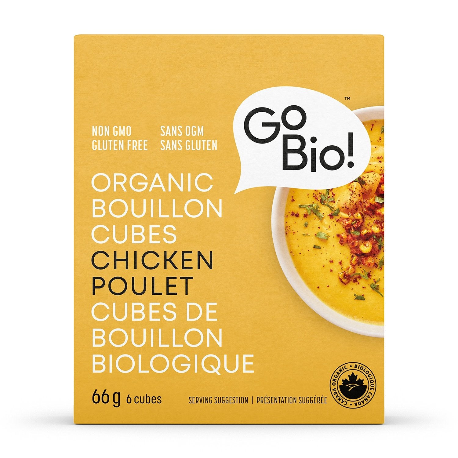 GoBio - Organic Bouillon Cubes Chicken 66 g - Ebambu.ca free delivery >59$