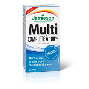 Jamieson Multivitamin 100% Complete for Men 90 caplets by Jamieson - Ebambu.ca natural health product store - free shipping <59$ 