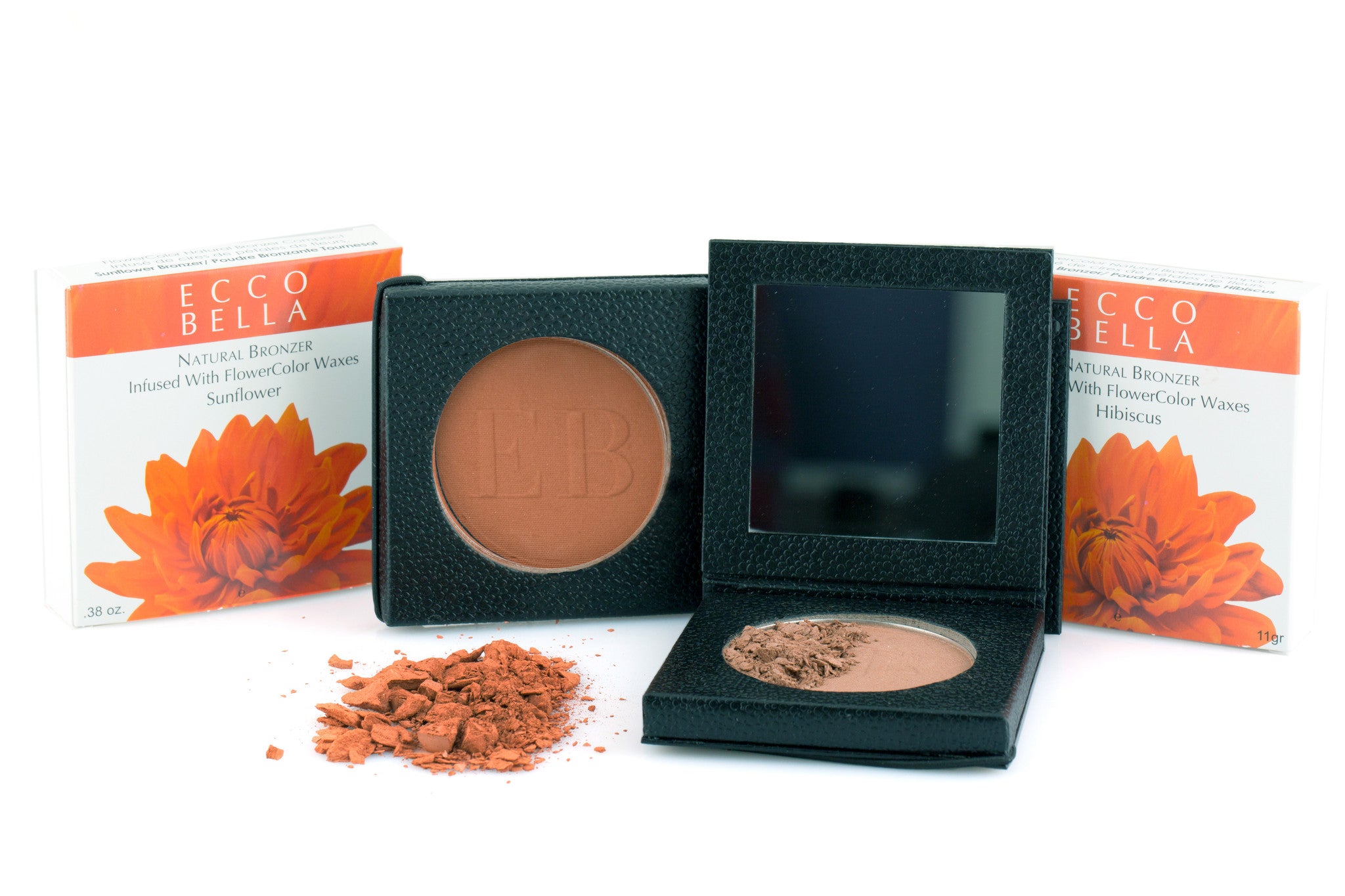 Ecco Bella Flower Color Face Bronzing Powder - 2 colours by Ecco Bella - Ebambu.ca natural health product store - free shipping <59$ 