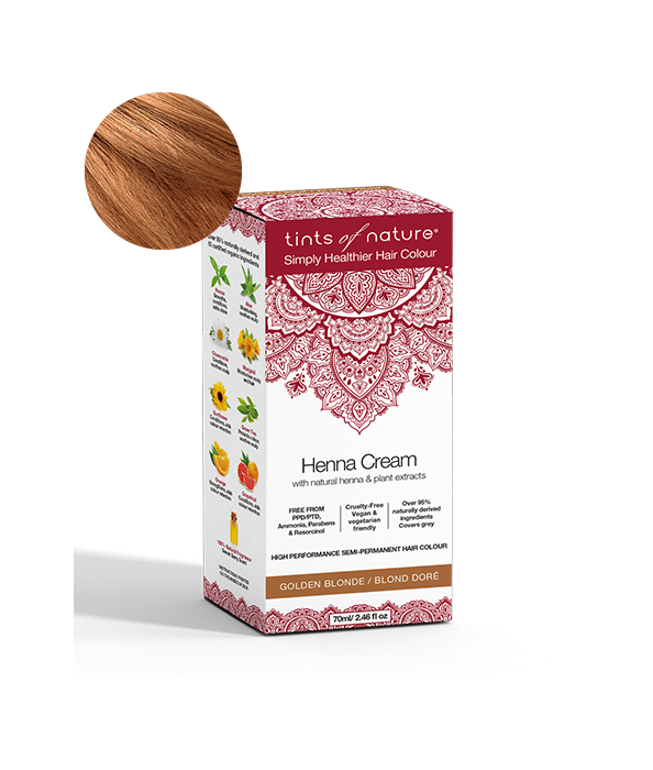 Tints of Nature - Henna Cream Golden Blonde - Ebambu.ca free delivery >59$