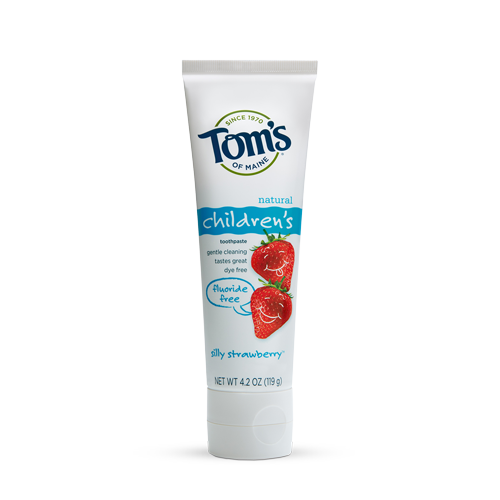 Tom´s of Maine - Fluoride-Free Children's Toothpaste - Silly Strawberry by Tom's of Maine - Ebambu.ca natural health product store - free shipping <59$ 